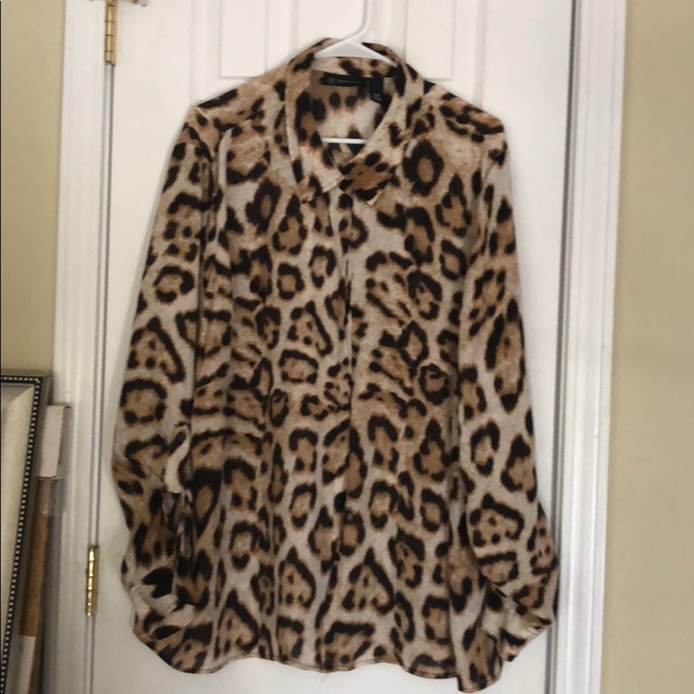 Leopard print blouse